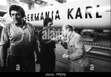 VEB (Volkseigener Betrieb) Germania in Karl-Marx-Stadt (DDR) im September 1975. Anlagenbau. | Verwendung weltweit Stockfoto