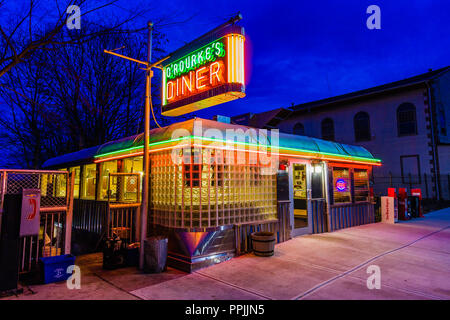 O'Rourke's Diner Middletown, Connecticut, USA Stockfoto