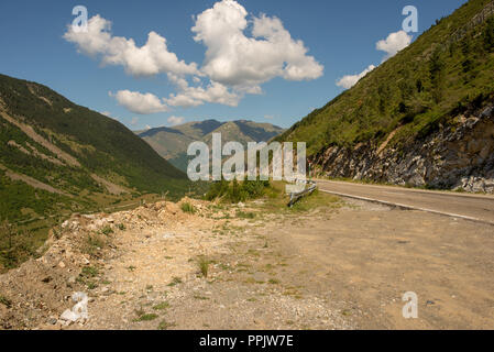 Berge in der bonaigua im Tal von Aran, Pyrenäen, Spanien Stockfoto