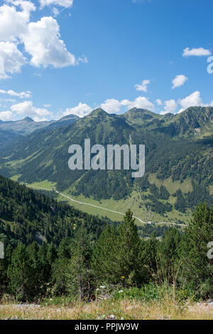 Berge in der bonaigua im Tal von Aran, Pyrenäen, Spanien Stockfoto