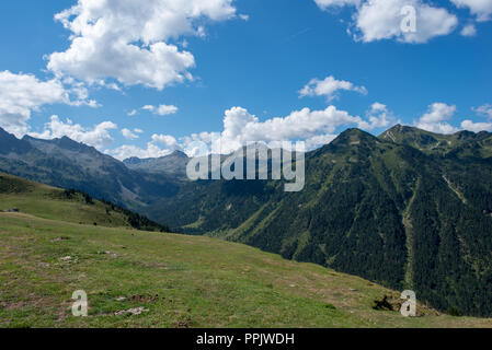 Berge in der bonaigua im Tal von Aran, Pyrenäen, Spanien Stockfoto