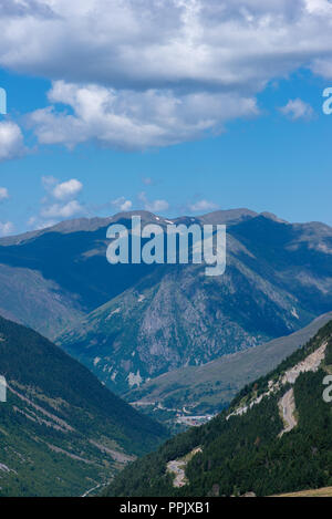 Berge in der bonaigua im Tal von Aran, Pyrenäen, Spanien Stockfoto