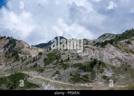 Berge in der bonaigua im Tal von Aran, Pyrenäen, Spanien Stockfoto