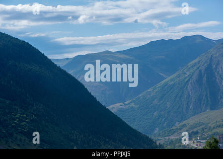 Berge in der bonaigua im Tal von Aran, Pyrenäen, Spanien Stockfoto