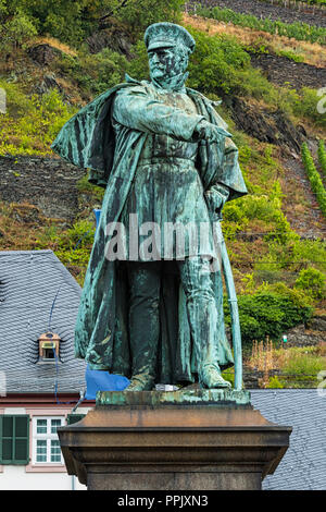 Deutschland - Rheinland-Pfalz (Rheinland-Pfalz) - Kaub. Denkmal für General Gebhard Leberecht von Blücher oder Bluecher Stockfoto