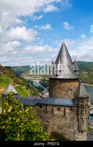 Burg Stahleck Bacharach Deutschland am Rhein Stockfoto