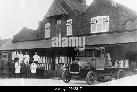 Whitland United Dairies Creamery 1937 Stockfoto