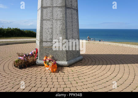 1. US Infanterie Division Memorial; Colleville-sur-Mer, Frankreich Stockfoto