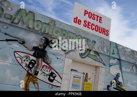 Coleville Montgomery Strand, Normandie Frankreich Stockfoto