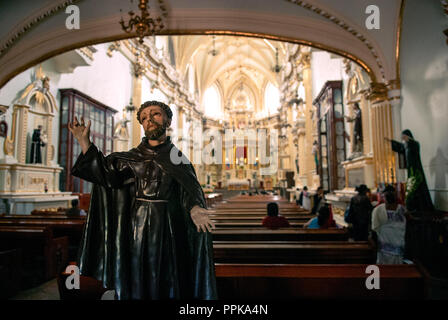 Convento de San Gabriel Arcángel Franciscano, Cholula, San Pedro Cholula, Puebla, México Stockfoto