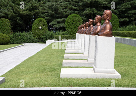 Revolutionären Märtyrer Friedhof am Berg Taesong in Nordkorea Stockfoto