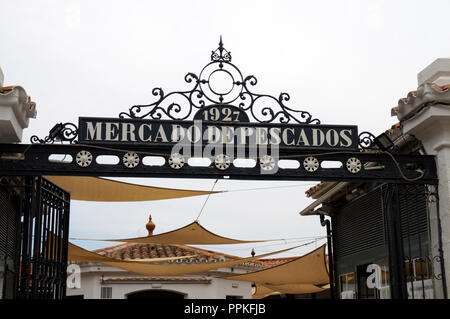 Mercado De Pescados, der fischmarkt oder Mao, Mahon, Menorca, Balearen, Spanien. Stockfoto