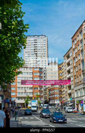 Chaussee De Louvain, am Place Saint-Josse, Saint-Josse-ten-Noode, Brüssel, Belgien Stockfoto