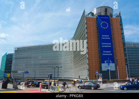 Berlaymont, Sitz der Europäischen Kommission, Europäischen Viertel, Brüssel, Belgien Stockfoto