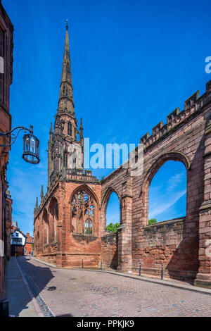 Die Ruinen der alten Kathedrale, Coventry, West Midlands, England, Großbritannien, Europa Stockfoto