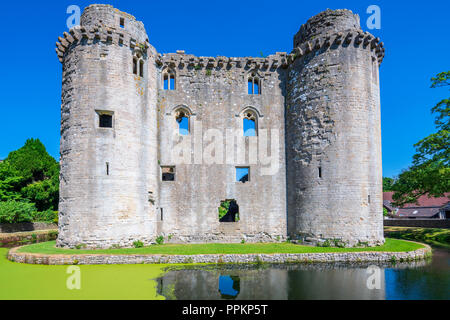 Nunney Schloss, Somerset, England, Vereinigtes Königreich, Europa Stockfoto