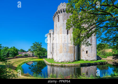 Nunney Schloss, Somerset, England, Vereinigtes Königreich, Europa Stockfoto