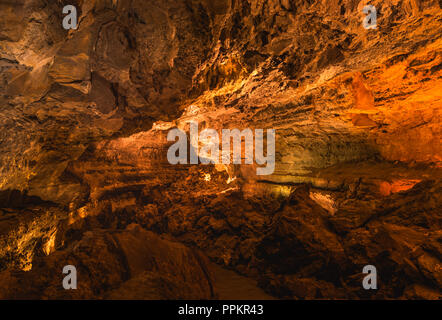 Cueva de los Verdes, Lanzarote, Kanarische Inseln, Spanien. Stockfoto