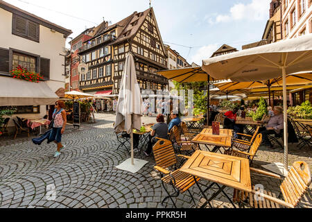 Cafe Rohan, Place du Marché-aux-Cochons de Lait, Straßburg, Frankreich Stockfoto