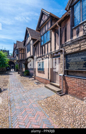 Der Lord Leycester Hospital, Warwick, Warwickshire, England, Vereinigtes Königreich, Europa. Stockfoto