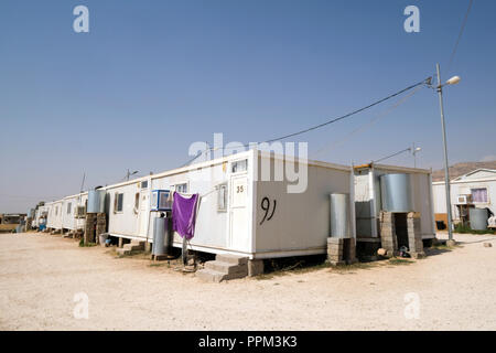 Container Lager der christlichen Flüchtlinge in Seji, Irak, Kurdistan Region - Containercamp christlicher Flüchtlinge in Seji, Irak, Region Kurdistan Stockfoto