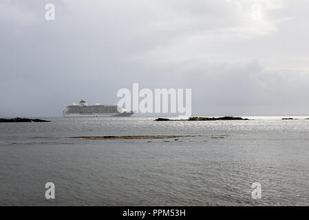 Die Welt ein Luxus Apartment schwimmende Schiff aus Islay in der Inneren Hebriden von Schottland Stockfoto