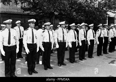 Die Zeremonie an Montluc nationalen Polizei Kaserne, Lyon, Frankreich Stockfoto