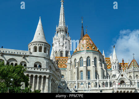 Matthias Kirche auf dem Burgberg in Budapest, Ungarn Stockfoto