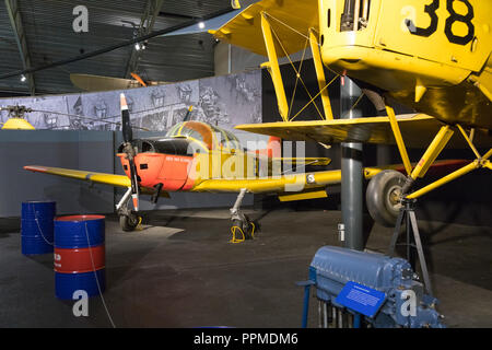 Fokker S-11 Instructor Trainer im Aviodrome Aviation Theme Park. Stockfoto