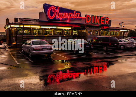 Olympia Diner Newington, Connecticut, USA Stockfoto