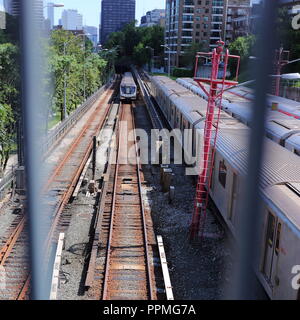 Davisville U-Bahn Station (Toronto, CA). Stockfoto