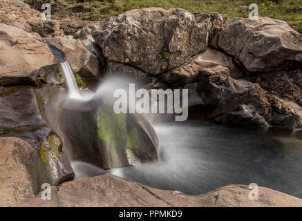 Fairypools im Glenbrittle Stockfoto
