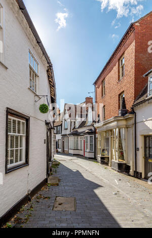 Butter Straße in Alcester, Warwickshire. Stockfoto