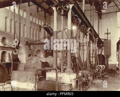 Kessel Shop - West Bay Jamalpur Eisenbahn Workshops - 1897. Stockfoto