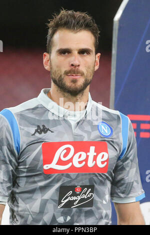 Napoli, Kampanien, Italien: 2018-09-26 italienische Serie A Fußballspiel SSC Neapel - Parma im San Paolo Stadion in Foto Orestis Karnezis (Antonio Balasco) Credit: Antonio Balasco/Alamy leben Nachrichten Stockfoto