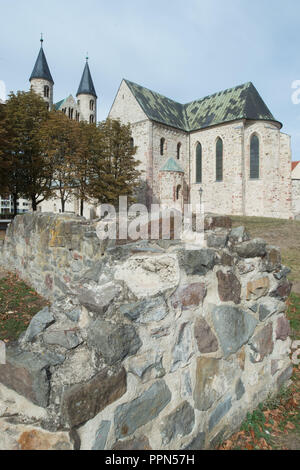 26. September 2018, Sachsen-Anhalt, Magdeburg: Die Liebfrauenkirche des Kunstmuseum Kloster Unser Lieben Frauen. Die Restaurierung der Krypta unter dem Chor der Kirche Unserer Lieben Frau wurde abgeschlossen. Ab 09. Oktober 2018, wird es Teil der Tour die Besucher des Kunstmuseums. Foto: Klaus-Dietmar Gabbert/dpa-Zentralbild/dpa Stockfoto