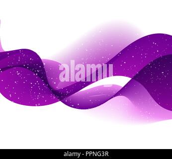 Abstract vector Hintergrund mit lila Farbe Wave. Stock Vektor