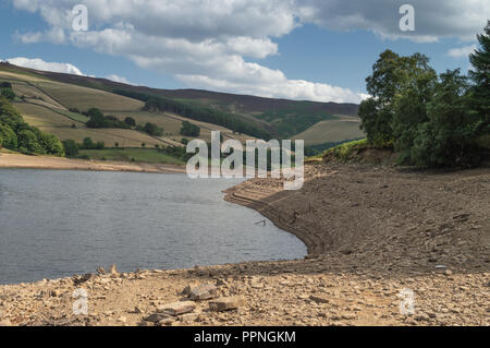 Ladybower Reservoir in der oberen Derwent Valley im Peak District National Park. Stockfoto
