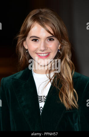 Emilia Jones anreisen, bei der Premiere von Zwei für Freude an dem Everyman Cinema in Kings Cross, London. Stockfoto