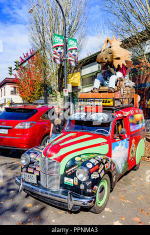 1951 Austin Kastenwagen Art Car von Burnaby, British Columbia erstellt, Bewohner Lyle Brown-John. (Nicht abgebildet) Stockfoto