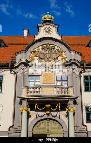 Osten Portal, Prinz - Bischof Residence, Fronhof, Augsburg, Schwaben, Bayern, Deutschland Stockfoto