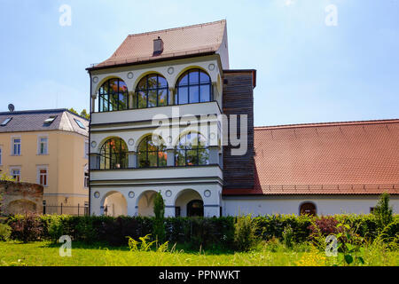 Fugger und Welser Experience Museum, Bezirk Bleich und Pfärrle, Augsburg, Schwaben, Bayern, Deutschland Stockfoto