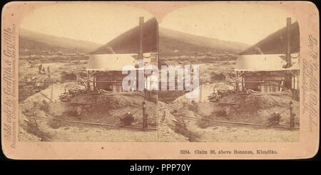 [Group von 42 Stereograph Ansichten von Alaska einschließlich der Gold Rush]. Artist: Unbekannt; Benneville Lloyd Singley (Amerikanisch, Union Township, Pennsylvania, 1864-1938 Meadville, Pennsylvania); William H. Rau (American, 1855-1920); Griffith & Griffith, Amerikanische. Abmessungen: ca.: 8,9 x 17,8 cm (3 1/2 x 7 in.). Herausgeber: Keystone View Company; C.H.Gräber (Amerikanische); Universal Photo Art Co.; Truman Ward Ingersoll (American, 1862-1922); Berry, Kelley & Chadwick (Amerikanische); universelle Sicht Co (Amerikanische); George W. Griffith (Amerikanische). Datum: 1850s-1910 s. Museum: Metropolitan Museum der Kunst Stockfoto