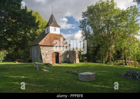 Kleinste Kirche im England Lullington Stockfoto