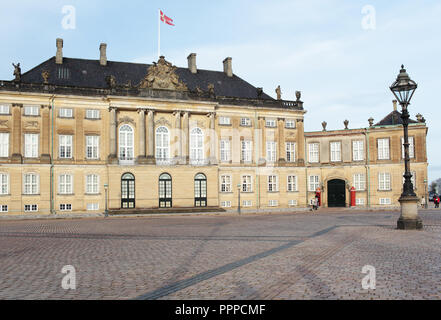 Schloss Amalienborg in Kopenhagen, Dänemark Stockfoto