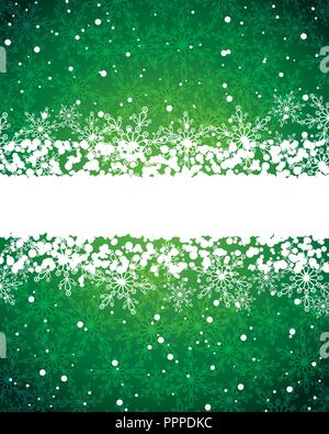 Weihnachten Hintergrund mit schönen Schneeflocken Stock Vektor