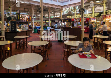 Singapur, Lau Pa Sat Alter Markt, Food Center im Geschäftsviertel, Robinson Road Stockfoto