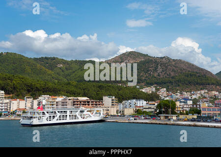 Fähre und Igoumenitsa, Griechenland Stockfoto