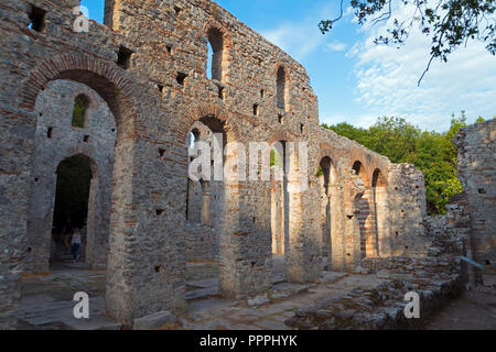 Basilika, Nationalpark, Butrint, Saranda, Albanien Stockfoto