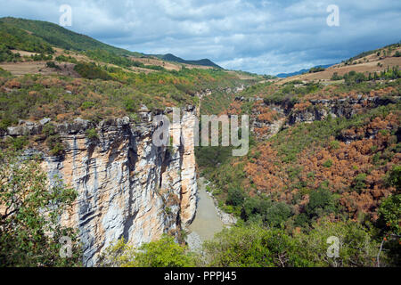 Osum osum Canyon, Fluss, Albanien Stockfoto